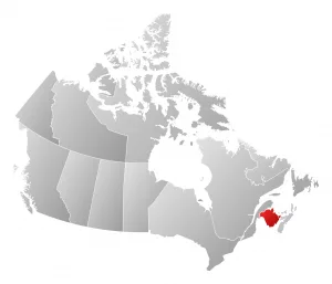 Map - Canada, New Brunswick